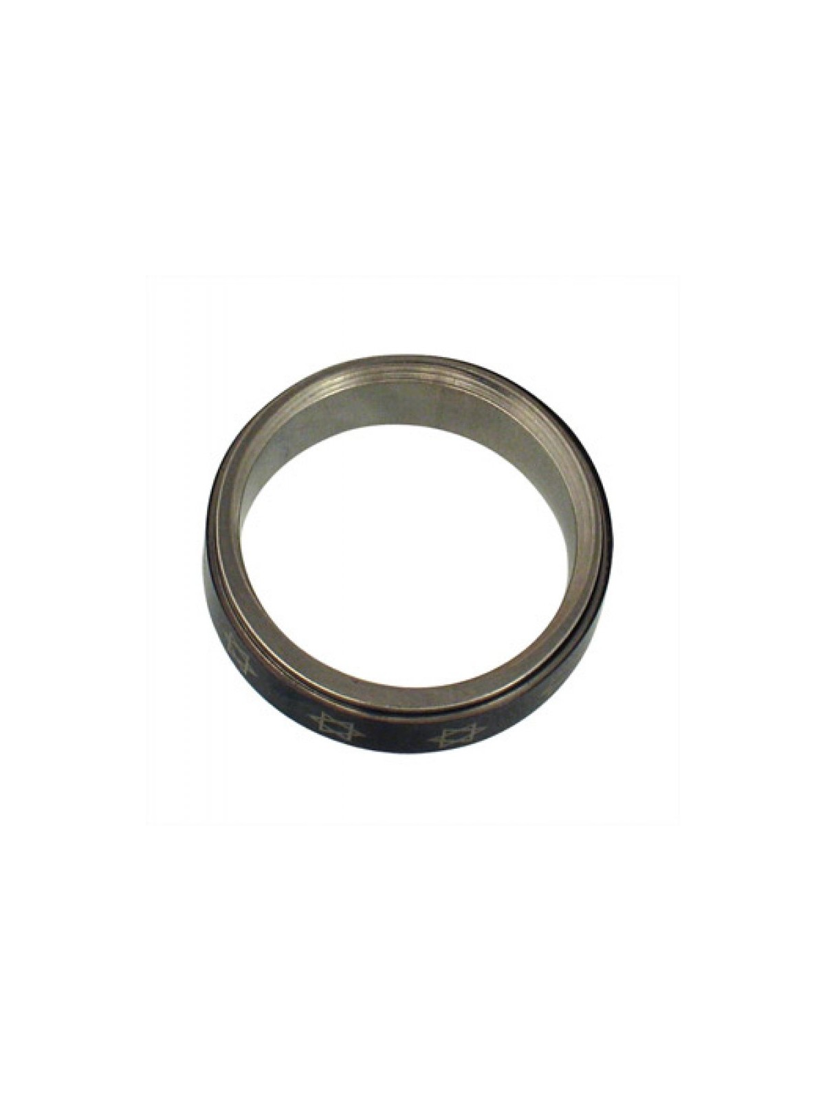 טבעת מגן דוד מסתובבת שחורה מנירוסטה | טבעות יהודיות